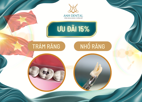 Ưu đãi 15% nhổ răng khôn
