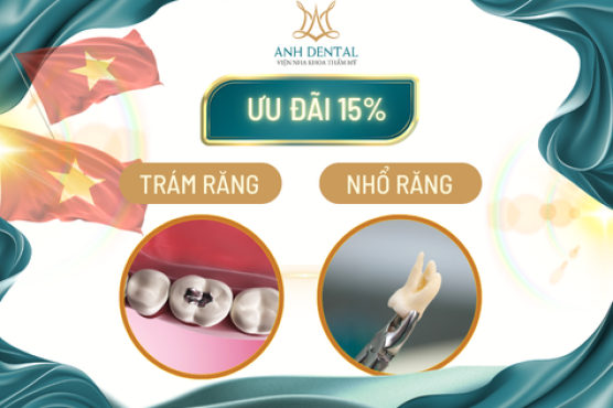 Ưu đãi 15% nhổ răng khôn