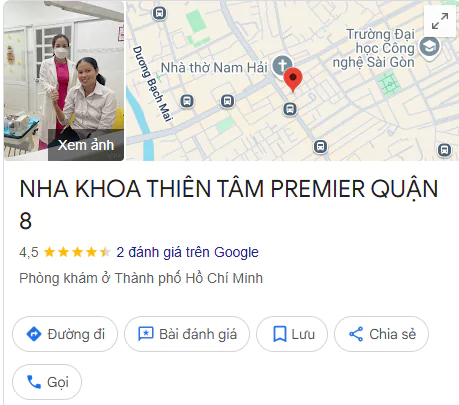Địa chỉ nha khoa Thiên Tâm Premier