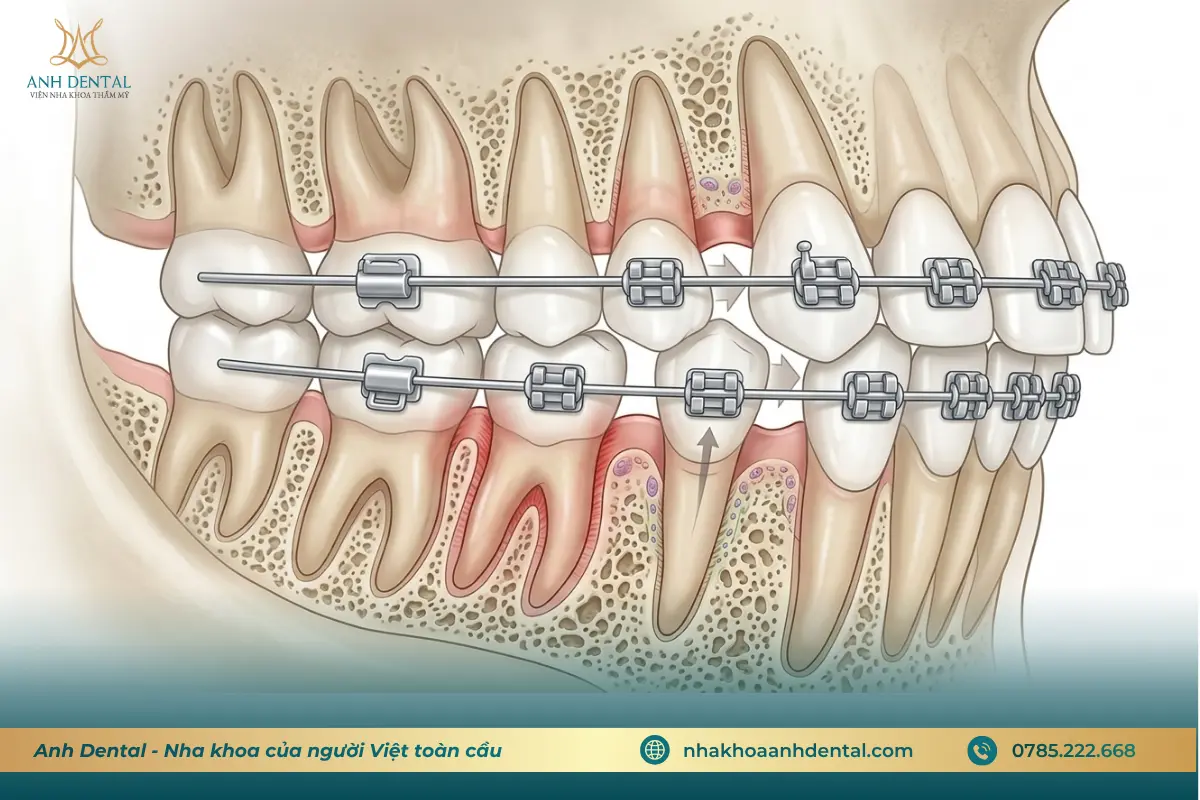 Niềng răng bị yếu